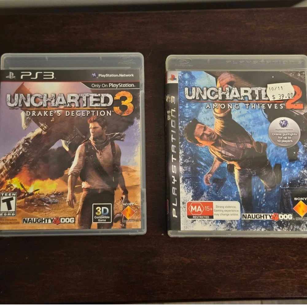 Sony Uncharted‎ 2 & 3 PS3 Games Bundle Nathan Drake Collection